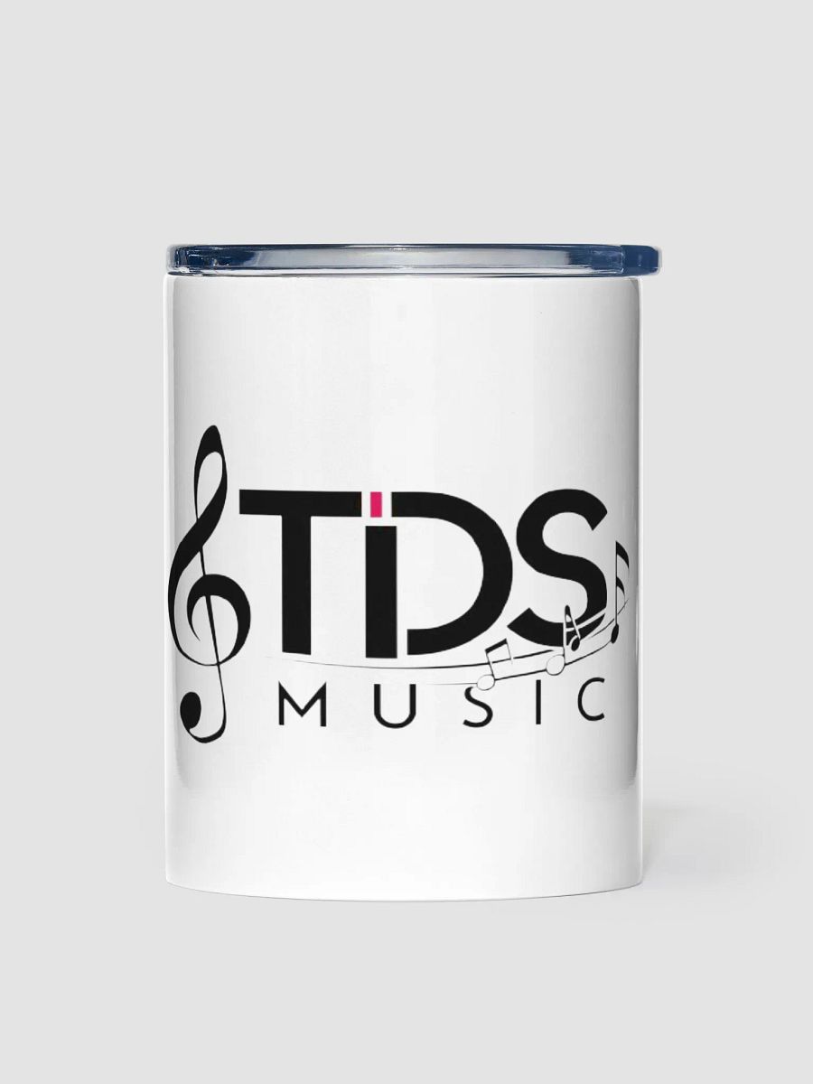 TDS Music 10oz Insulated Stainless Steel Tumbler with Exclusive Musical Design - White product image (1)