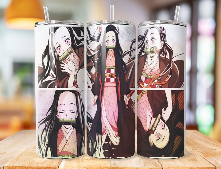 Nezuko Kamado 20 oz Stainless Steel Tumbler – Demon Slayer Gentle Demon Design product image (1)