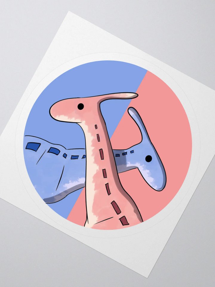 Cross Necked Parasuars Sticker product image (4)