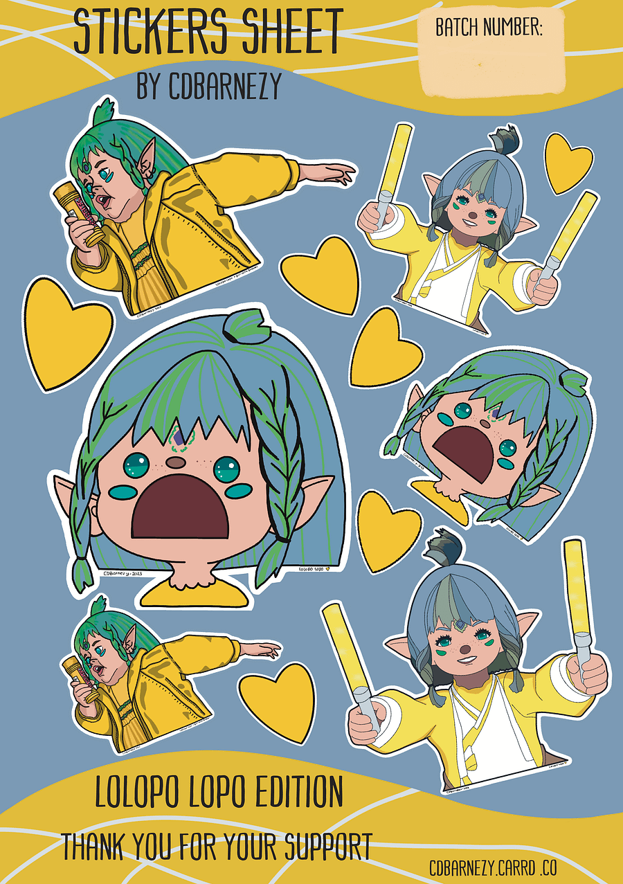 Lolopo Lopo Sticker sheet product image (1)