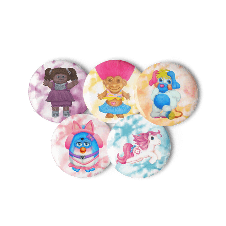 Retro Daydream Button Pin Set product image (1)