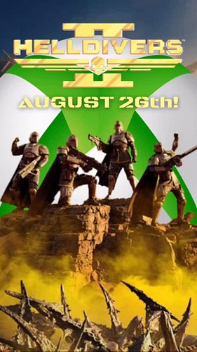 🫡 REINFORCEMENTS APPROVED! ❎ Excited to welcome all my Xbox bothers and sisters to HELLDIVERS 2 on August 26th! 

🚨 For those...