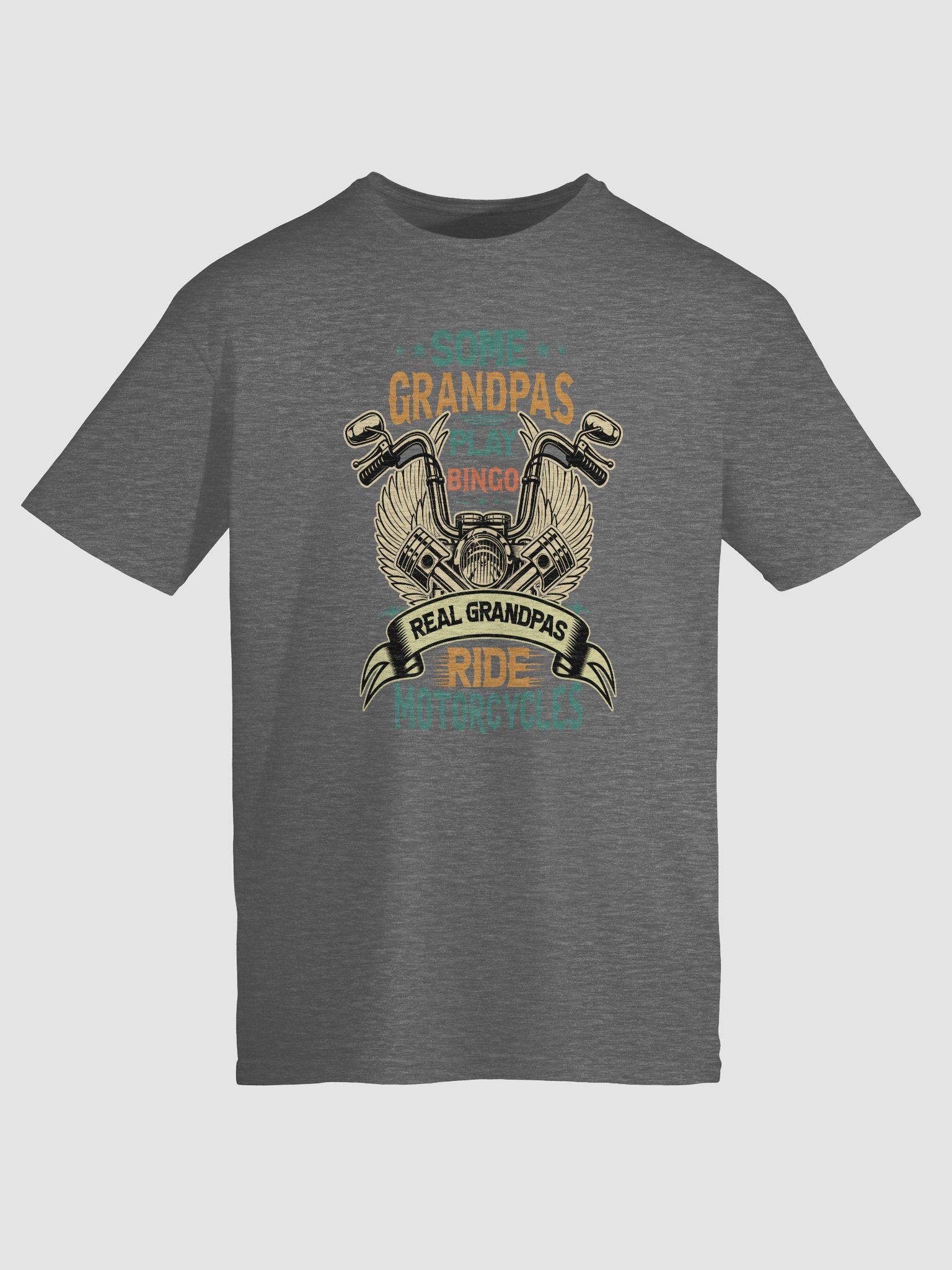 Some Grandpas Play Bingo Real Grandpas Ride Motorcycles Gifts For Grandpa T-shirt product image (9)