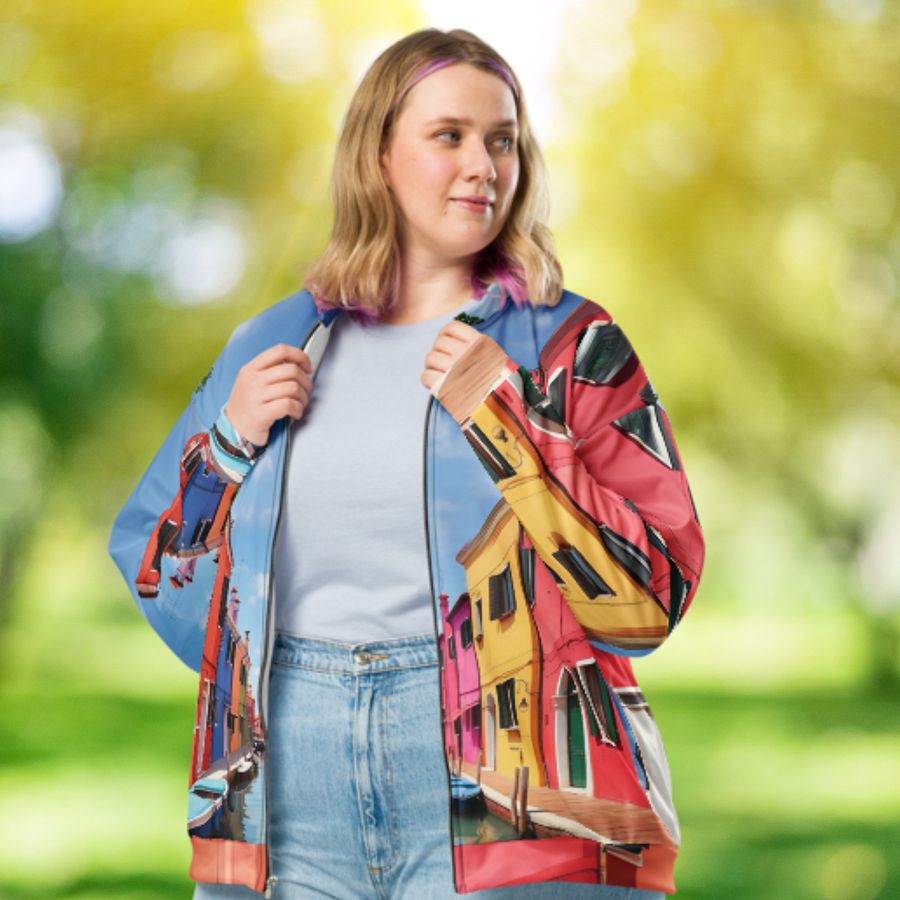 Burano Italy Bomber Jacket product image (3)