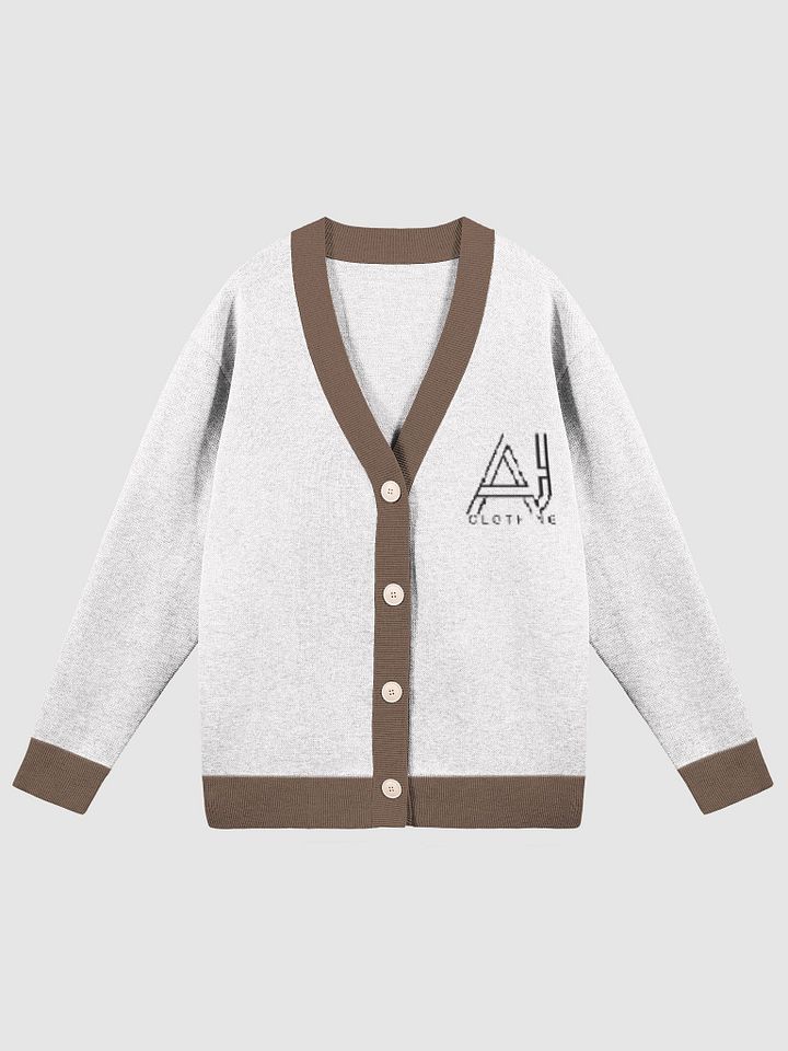 AJ Ladies Cardigan White Coffee product image (2)