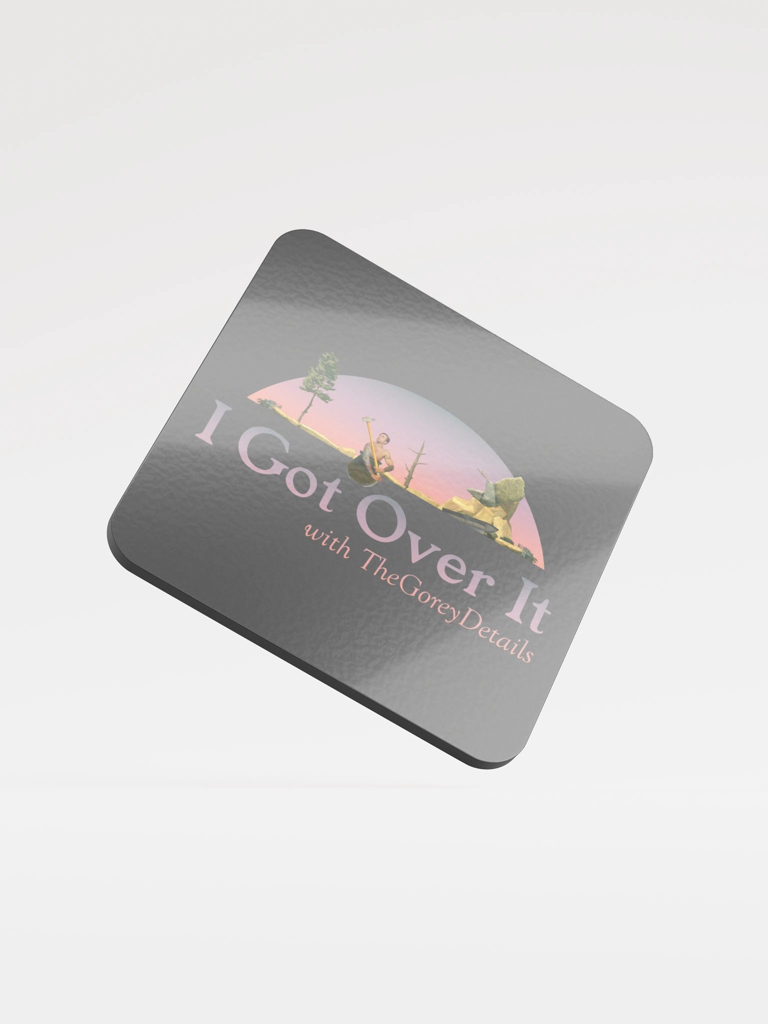 I Got Over It - Glossed Cork Coaster product image (1)