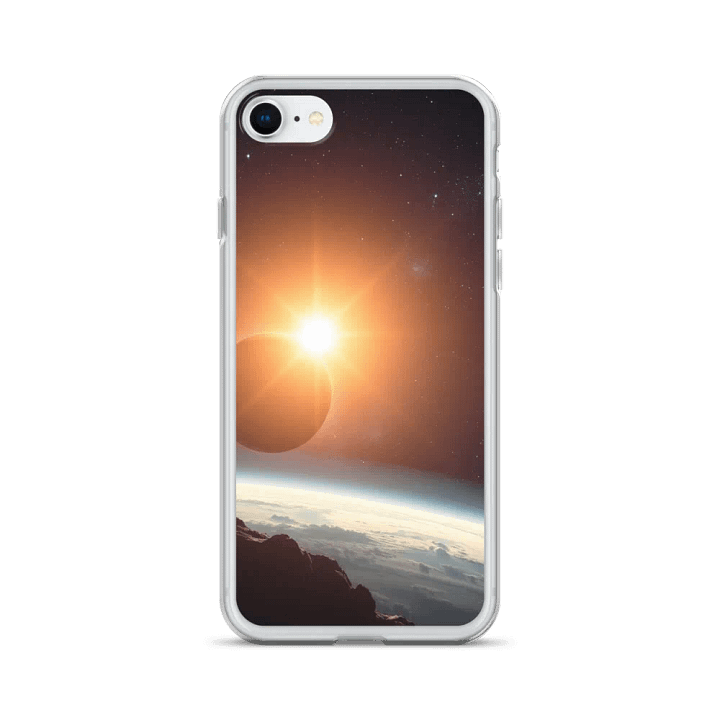 Cosmic Sun Glare Clear iPhone® Case product image (24)