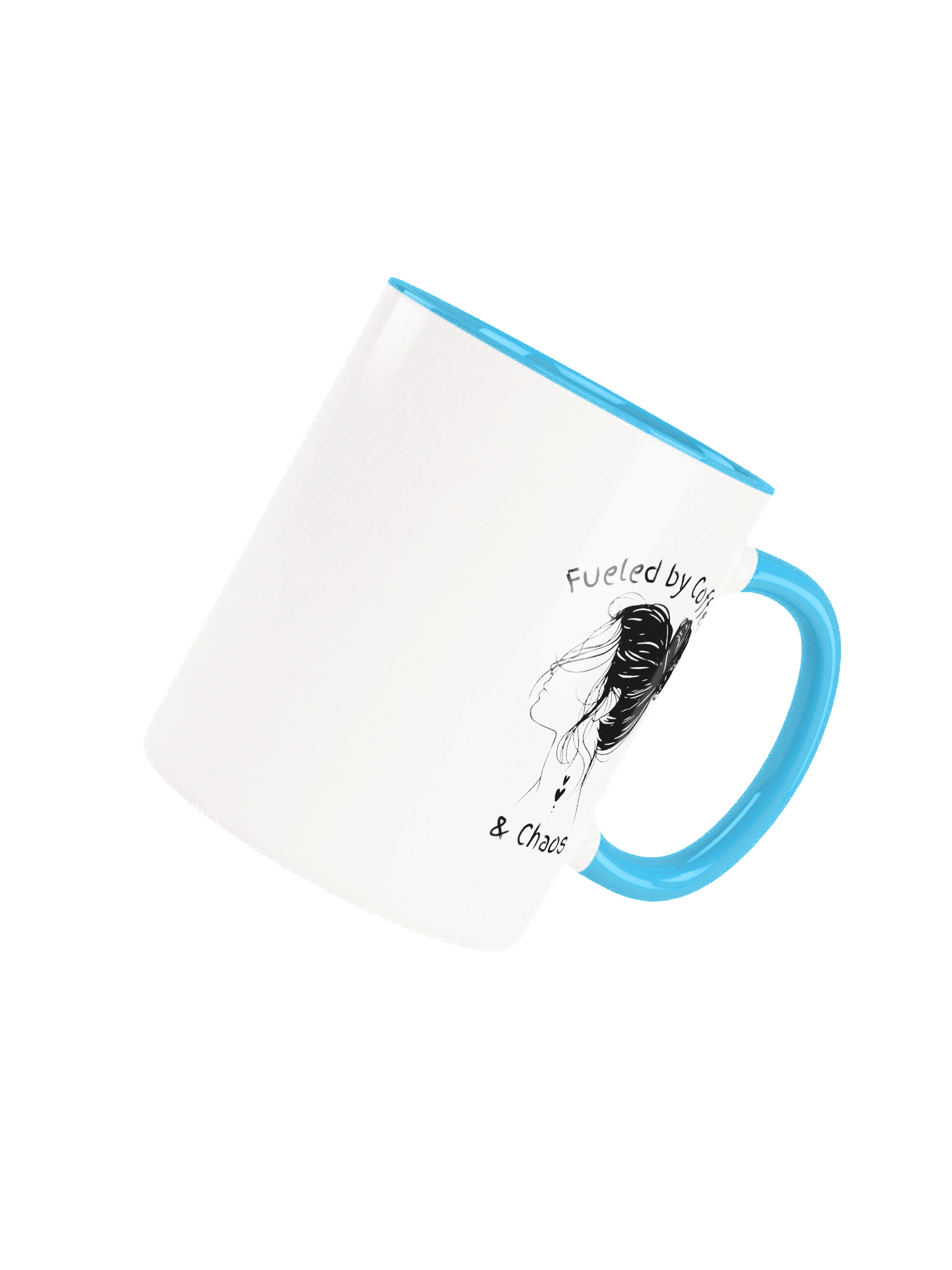 Messy Bun Mama – “Fueled by Coffee and Chaos” Ceramic Mug product image (4)