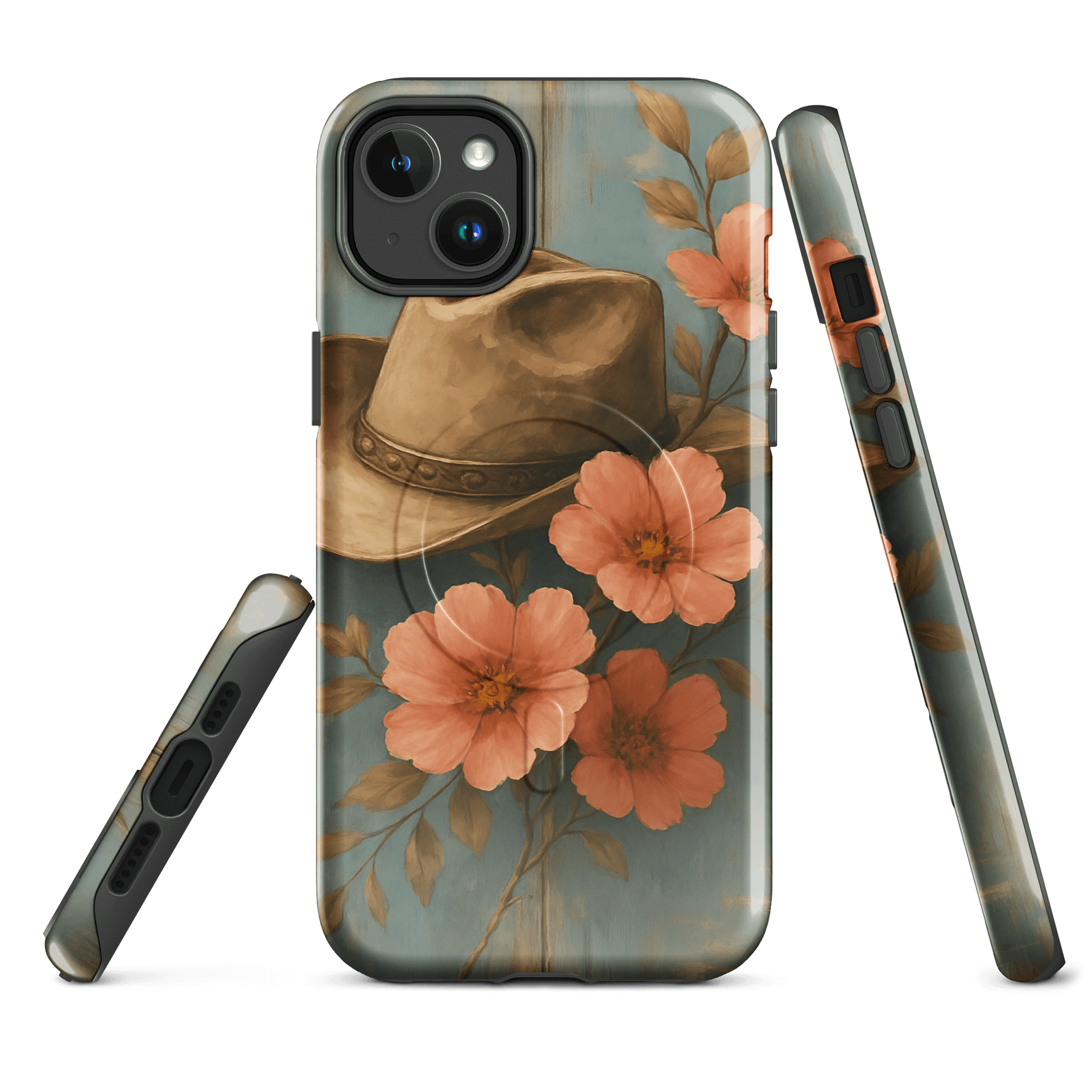 Floral Cowboy Hat MagSafe® iPhone Case product image (3)