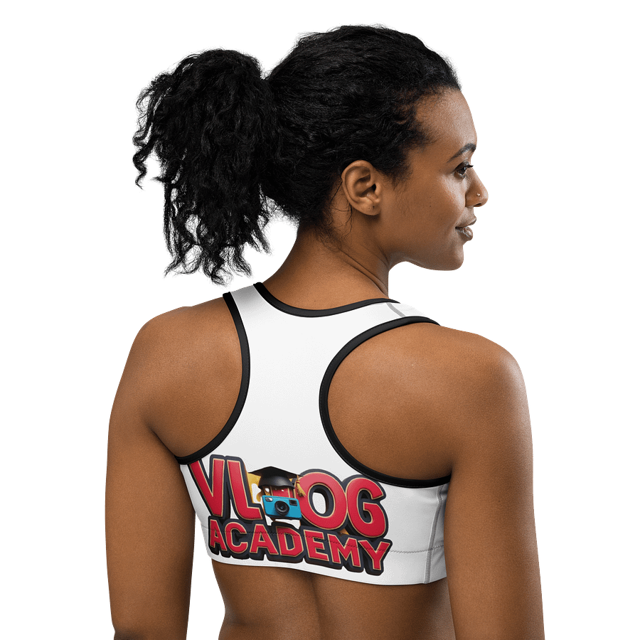 Vlog Academy All-Over Print Sports Bra product image (4)