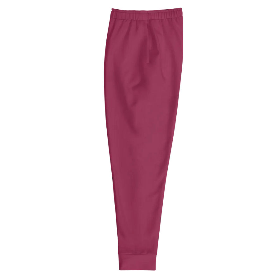 Plain Dark Red True Summer Recycled Polyester Premium Men's Joggers by Treasure Pie product image (6)