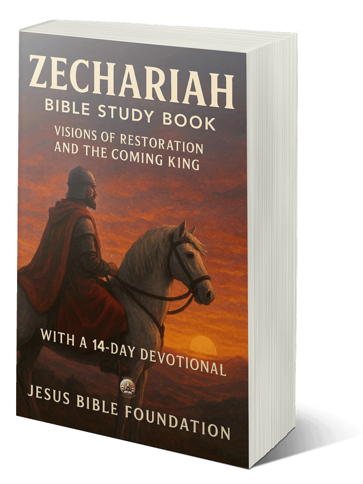 Zechariah Bible Study Book: Visions of Restoration and the Coming King With A 14 Days Devotional product image (1)