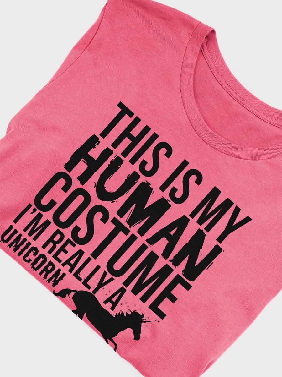 This Is My Human Costume I'm Really A Unicorn Funny Halloween T-Shirt product image (23)