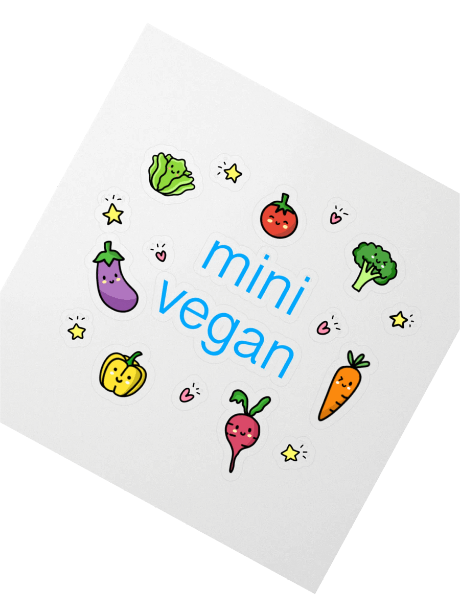 “Mini Vegan’ Fun Sticker product image (2)