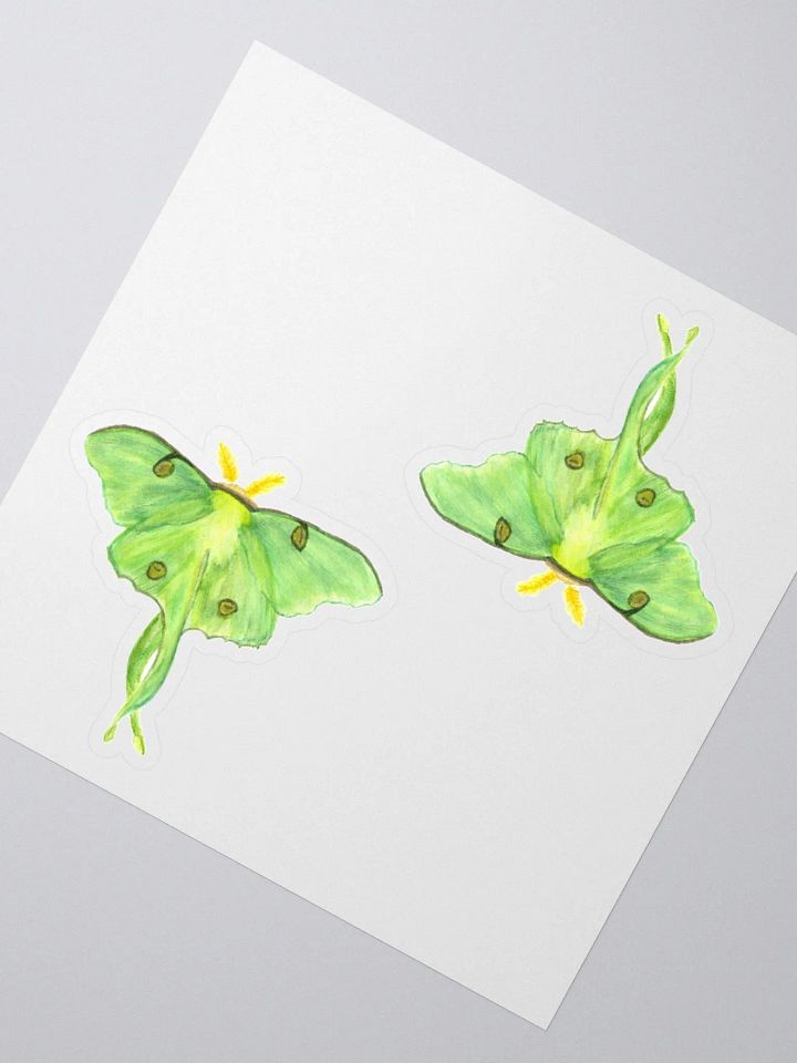 Luna Moth Sticker (x2) product image (2)