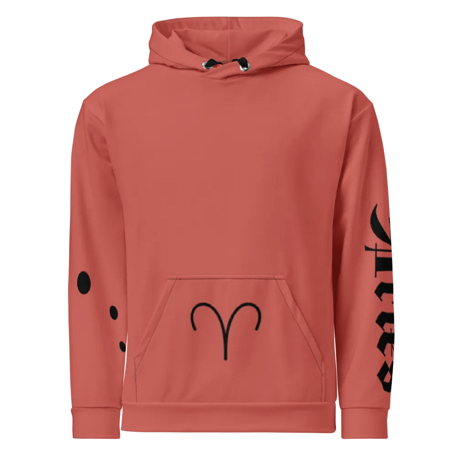 Coral Aries Unisex Hoodie product image (12)
