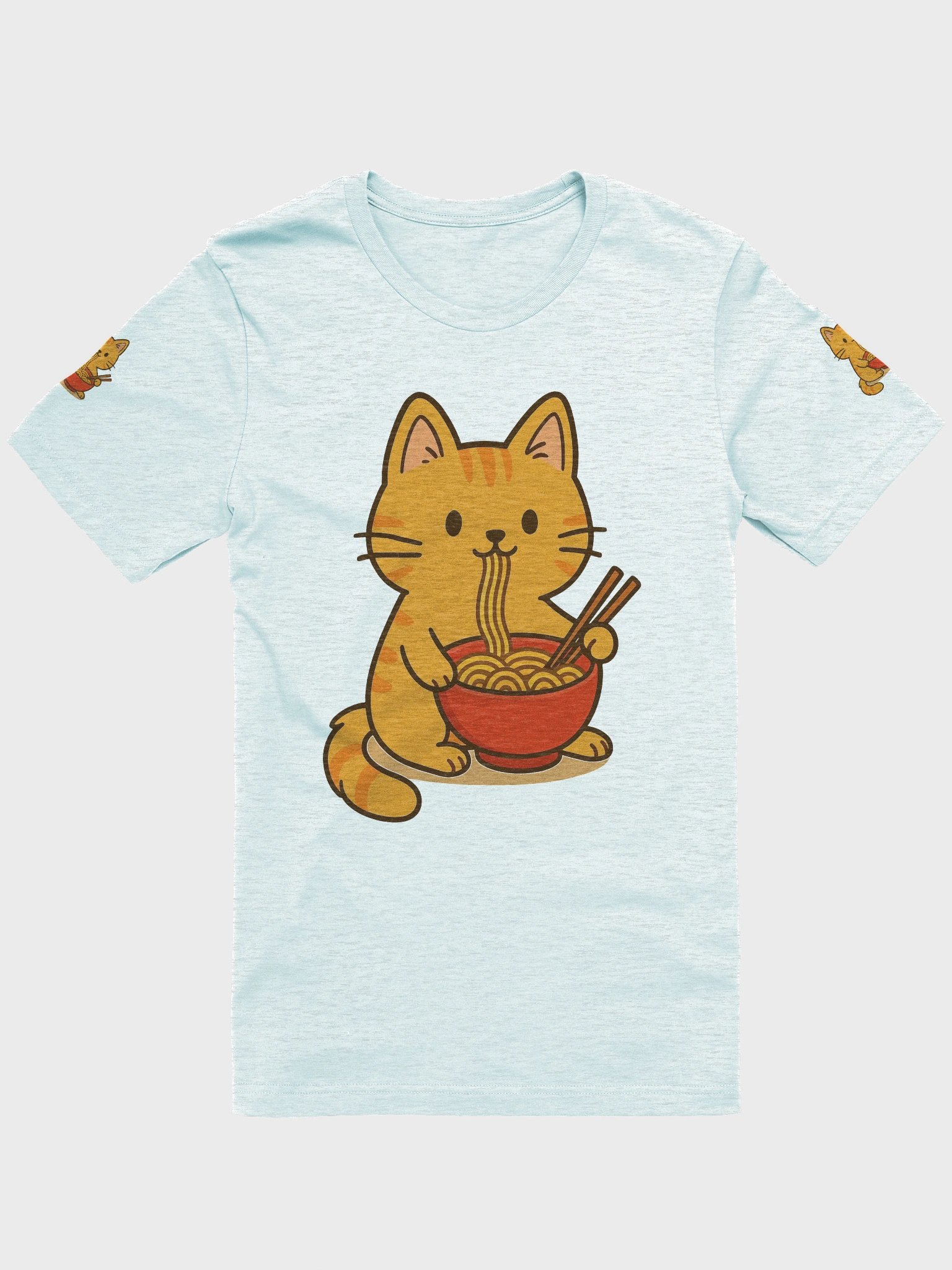 Noodling Cat Cartoon T-Shirt product image (38)