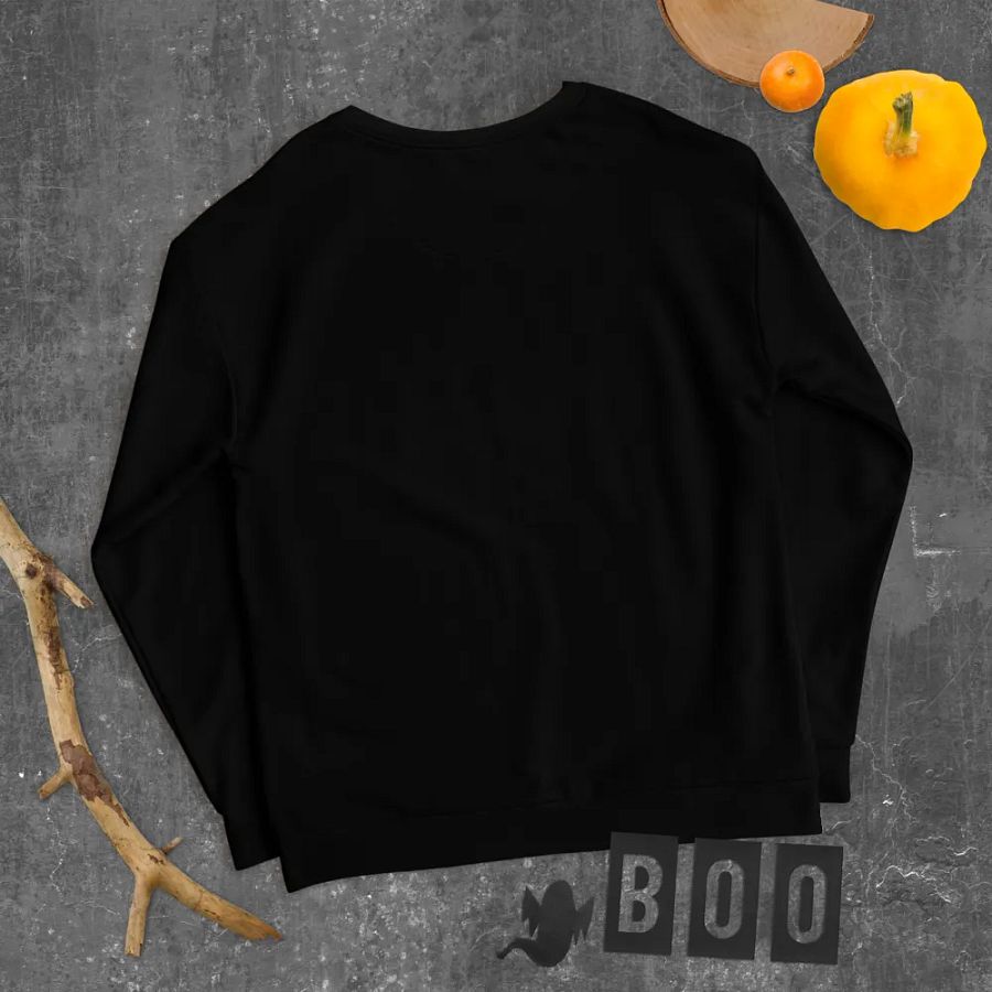 Black Large Print Crewneck Sweater product image (11)