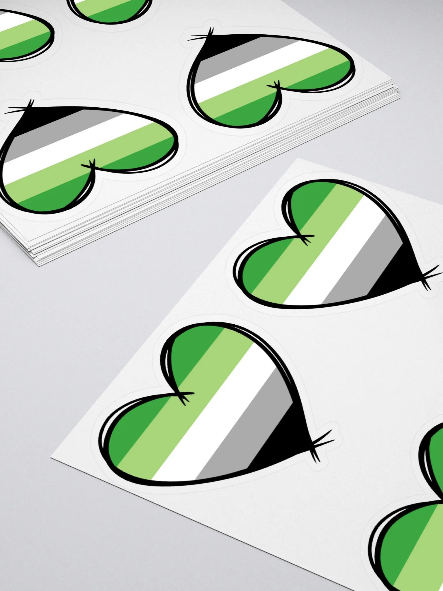 Aromantic Pride Stickers product image (4)