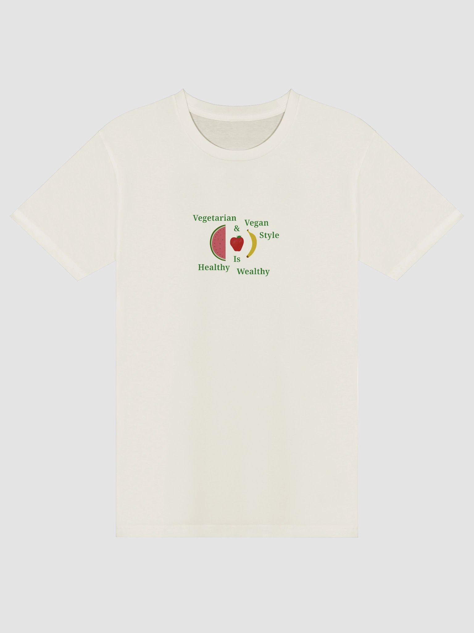 Healthy Wealthy Vegetarian & Vegan T-Shirt product image (3)