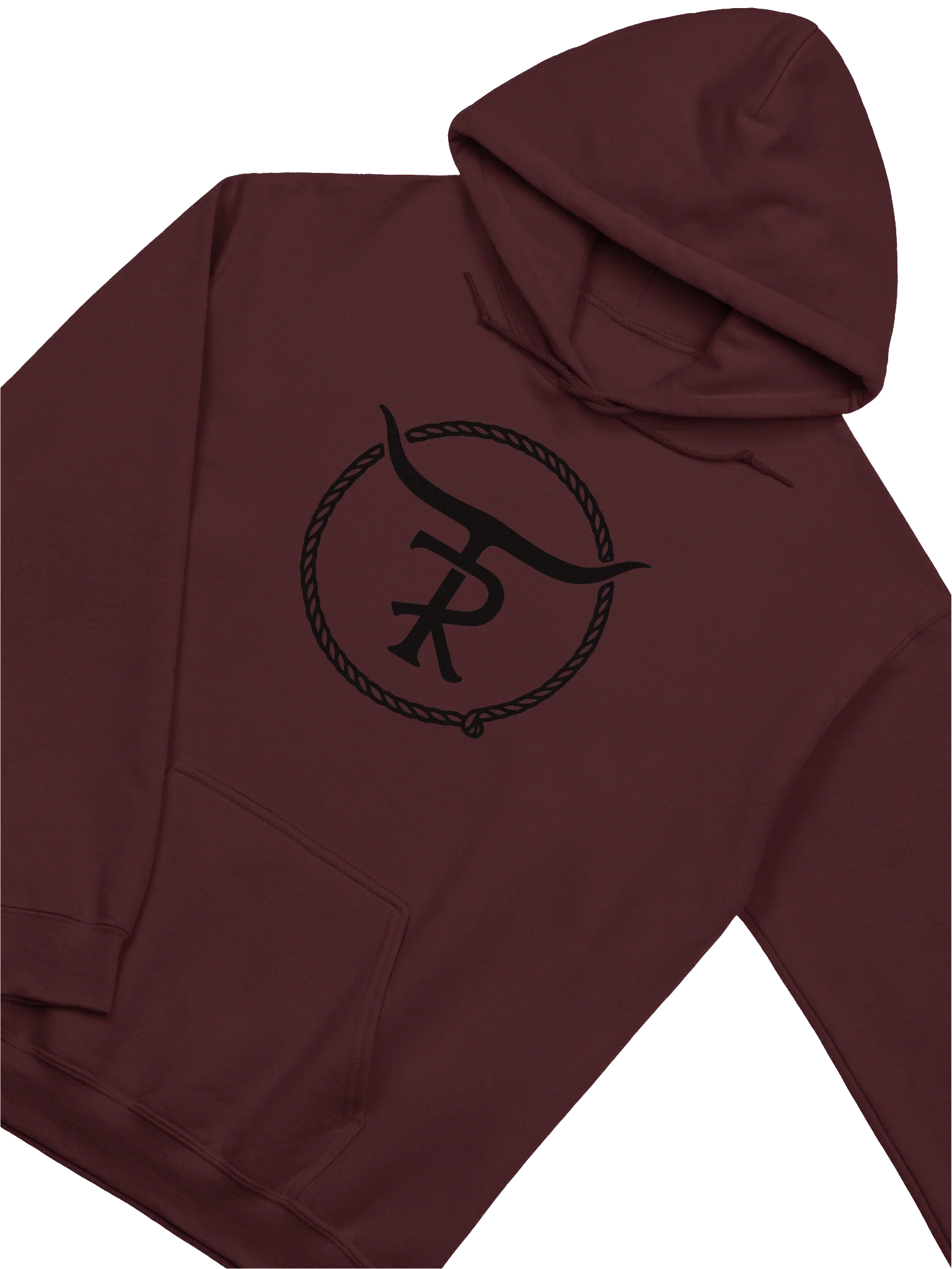 Black "TR" Branding Iron Logo Hoodie product image (19)