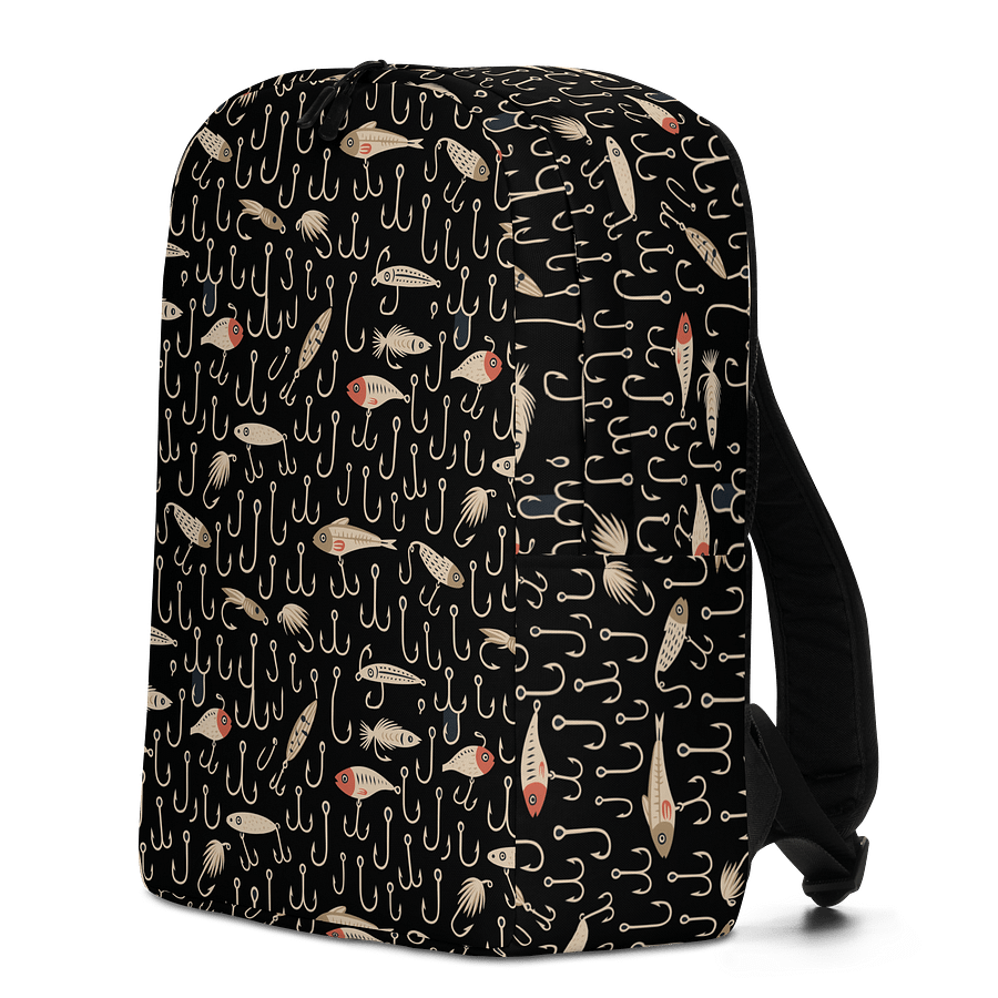Fisherman’s Backpack – Hooks & Lures Pattern product image (2)