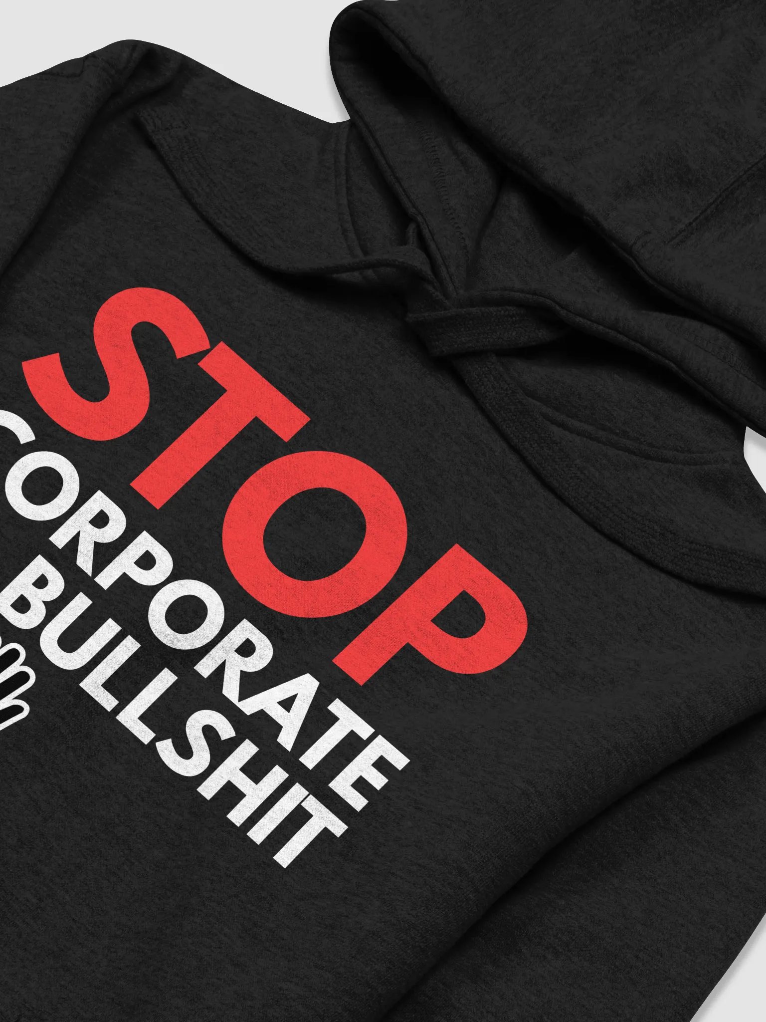 STOP corporate bullshit Hoodie product image (10)