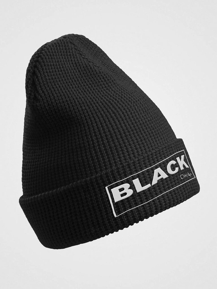 Black By Omega -White | Waffle Beanie product image (3)