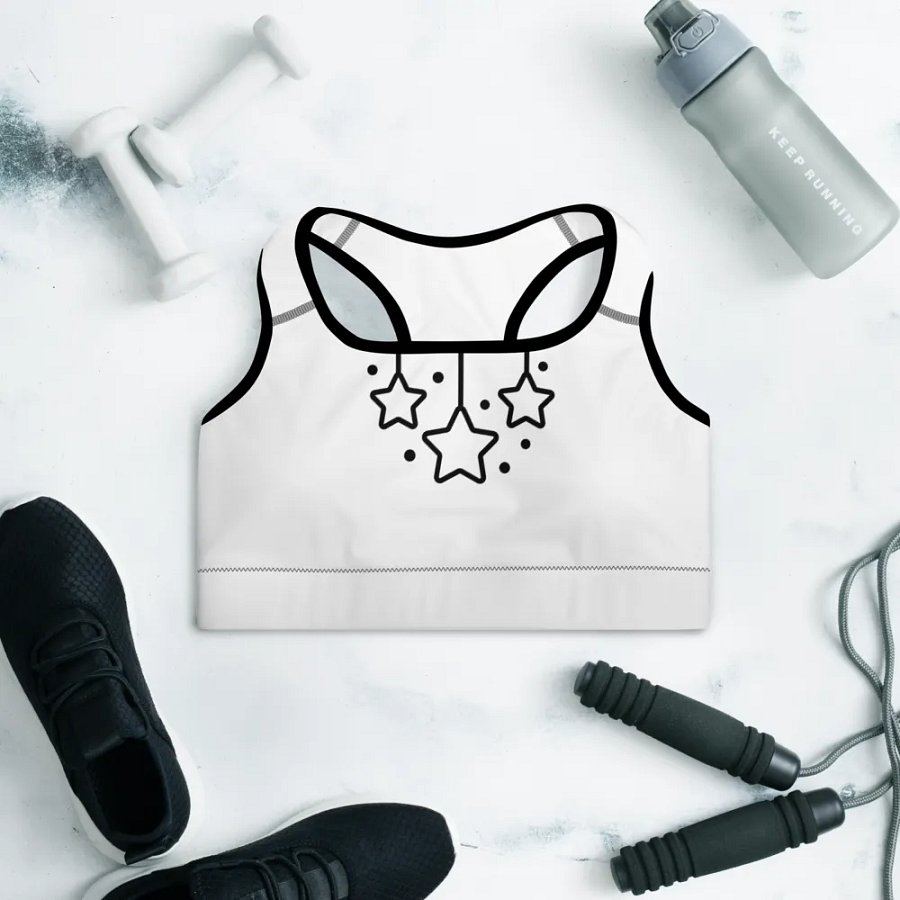 All-Over Print Padded Sports Bra product image (8)