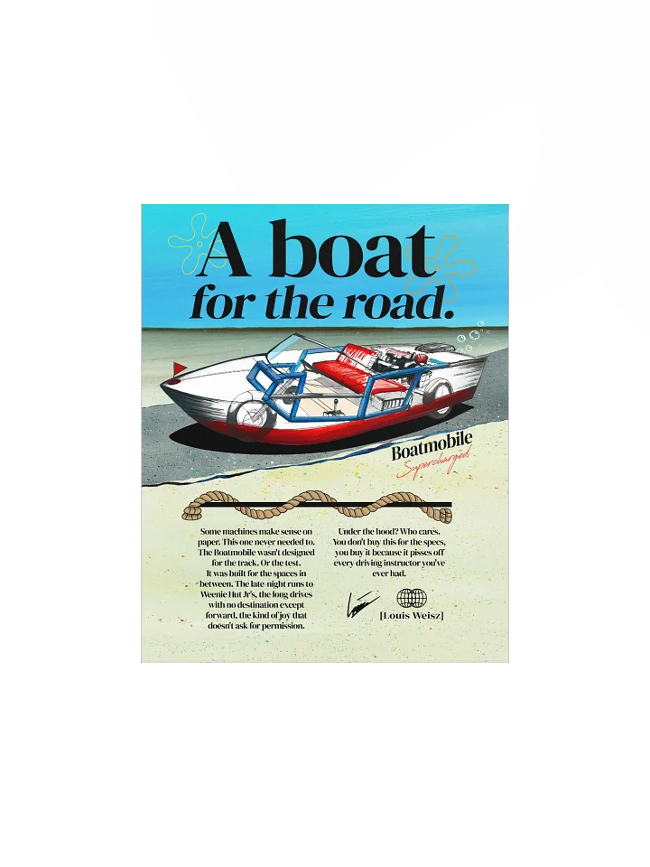 "A Boat for the Road" Matte Poster product image (1)