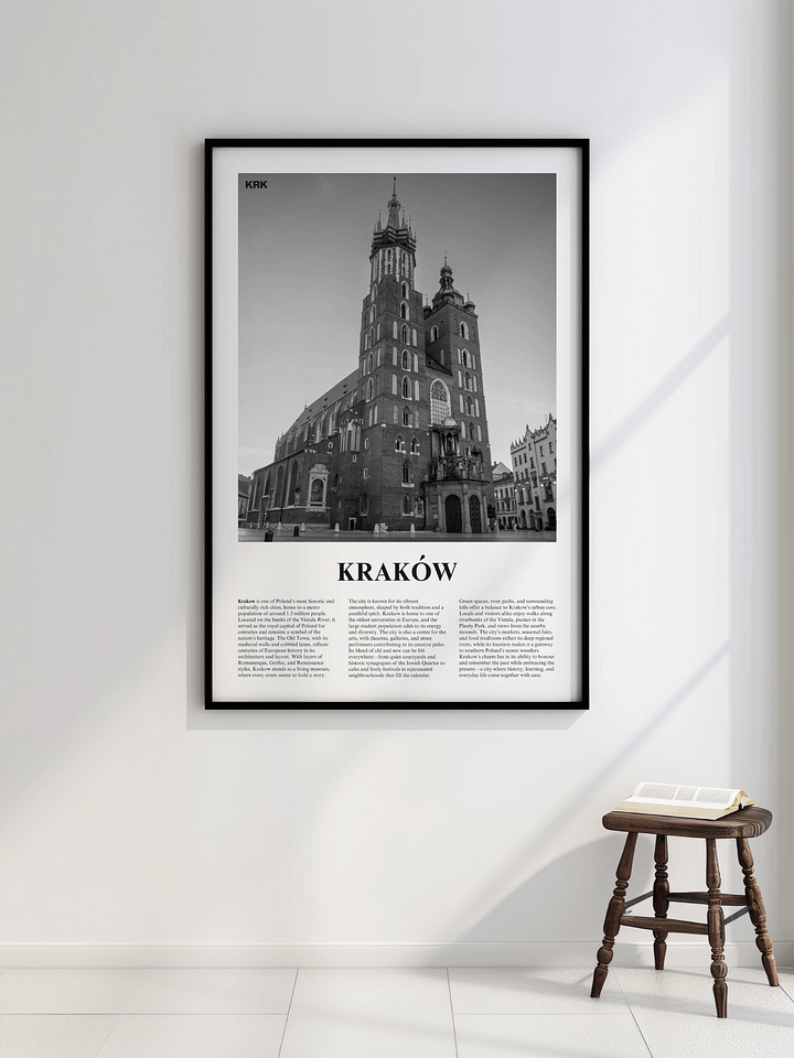 Krakow 01 Newspaper Poster | Framed product image (2)