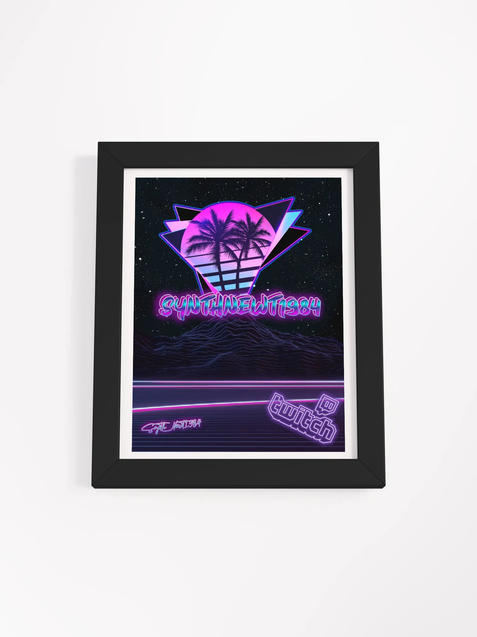SynthNewt1984 Framed Poster product image (4)