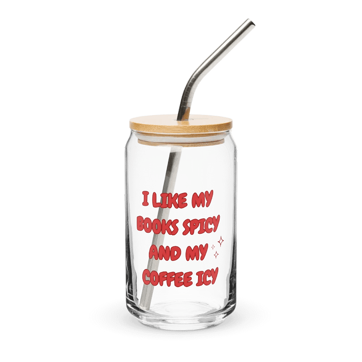 Books Spicy, Coffee Icy Bookish Glass Can product image (1)