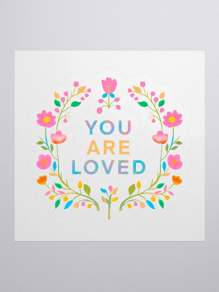 You Are Loved Floral Sticker Set product image (1)