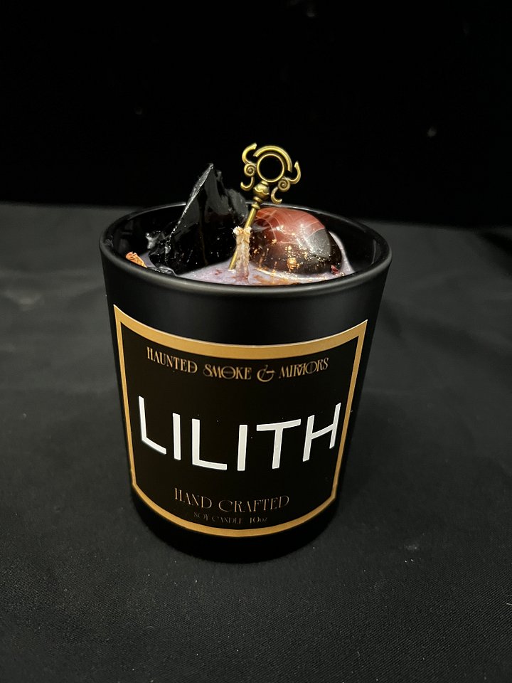 Lilith Crystal Deity Candle product image (1)
