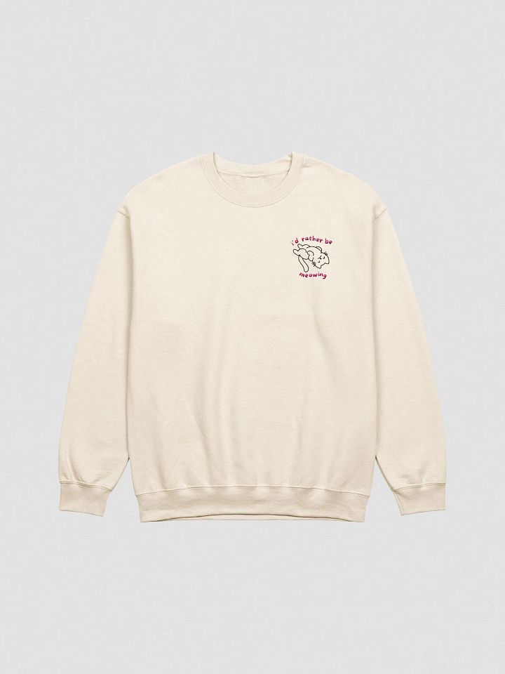 I'd Rather Be Meowing Embroidered Sweatshirt product image (4)