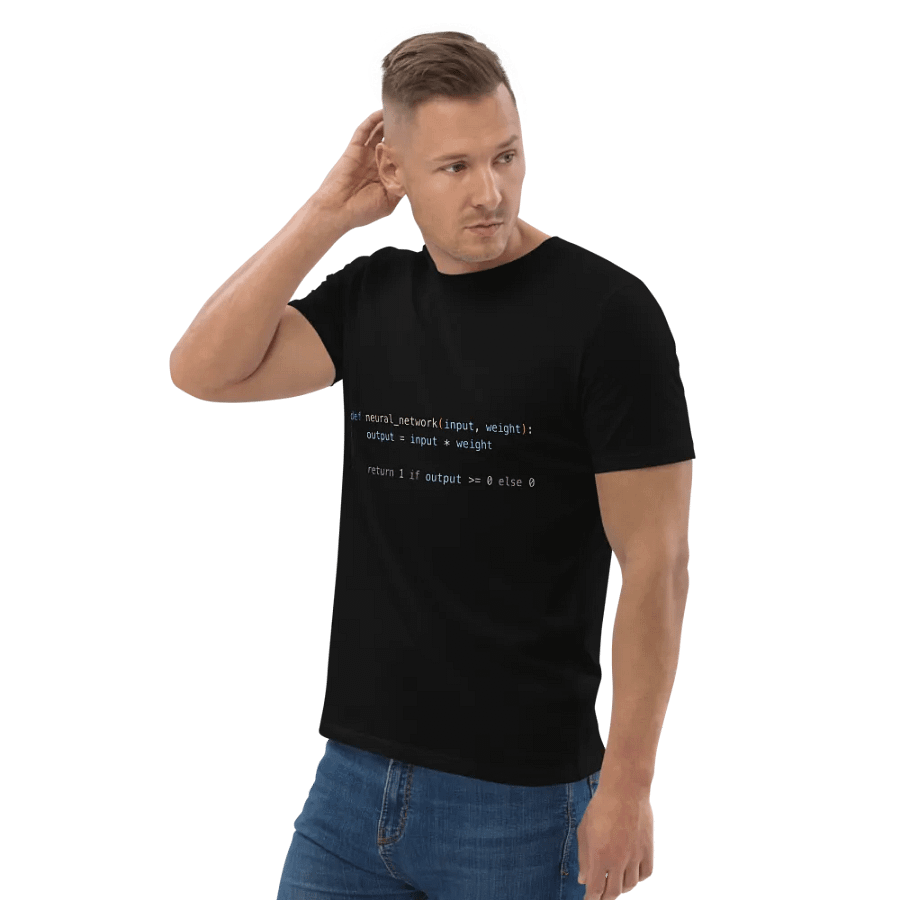 Simple neural network t-shirt - 100% cotton product image (6)
