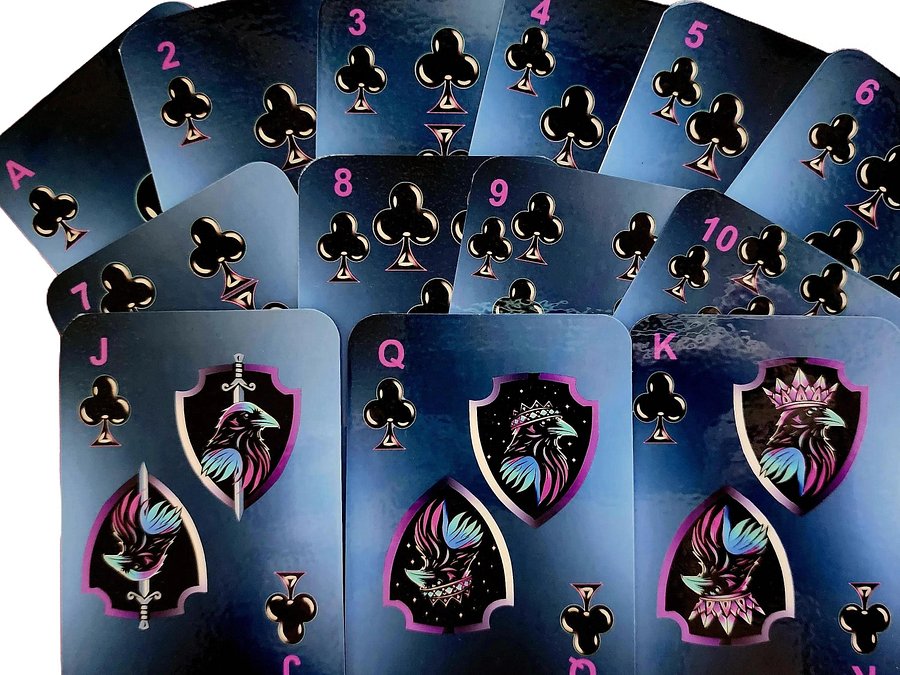 Sinister Cleanse Custom Handcrafted Holographic Vinyl Accent Playing Cards Deck with Joker High-Quality Matte Photo Paper Laminated Plastic Protection Wear-Resistant product image (6)