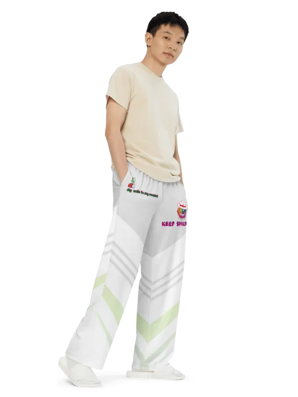 Sublicolor 309 All-Over Print Unisex Wide-Leg Pants product image (1)