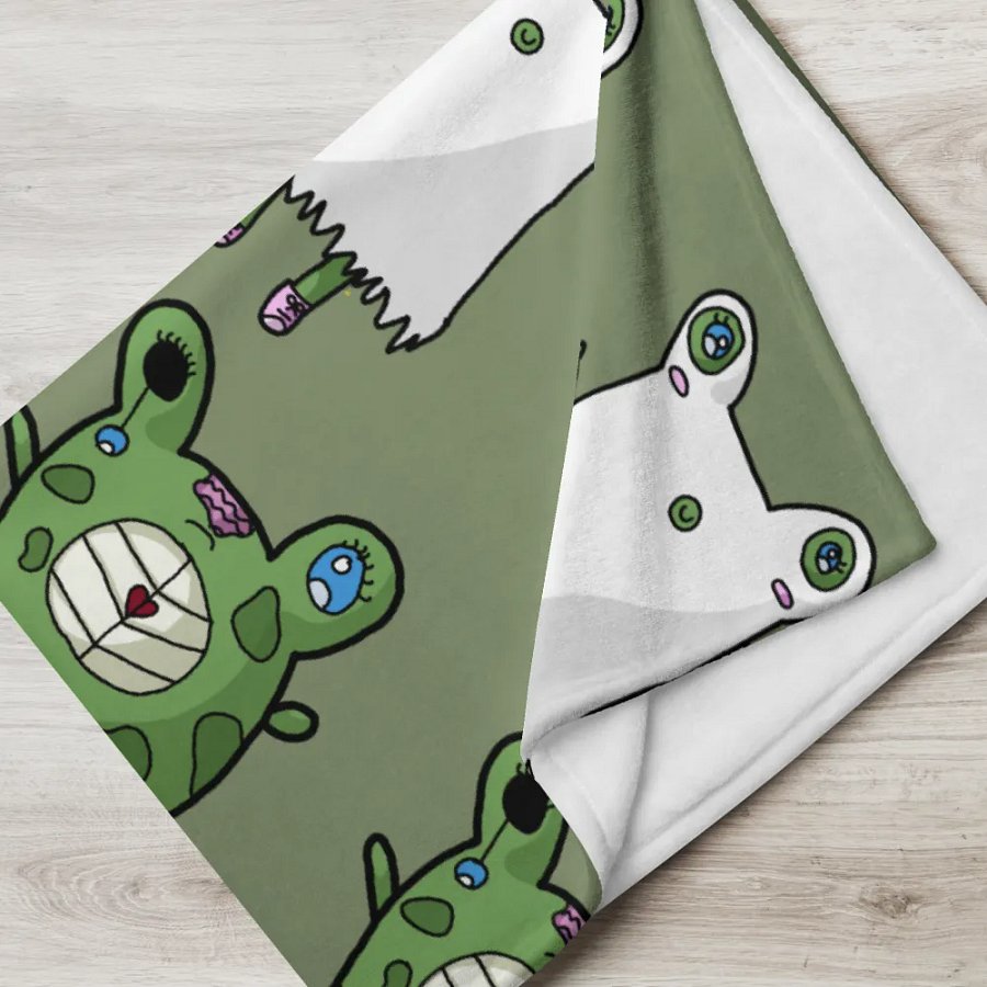 Smol Frog Blanket by Grim Jr. product image (5)