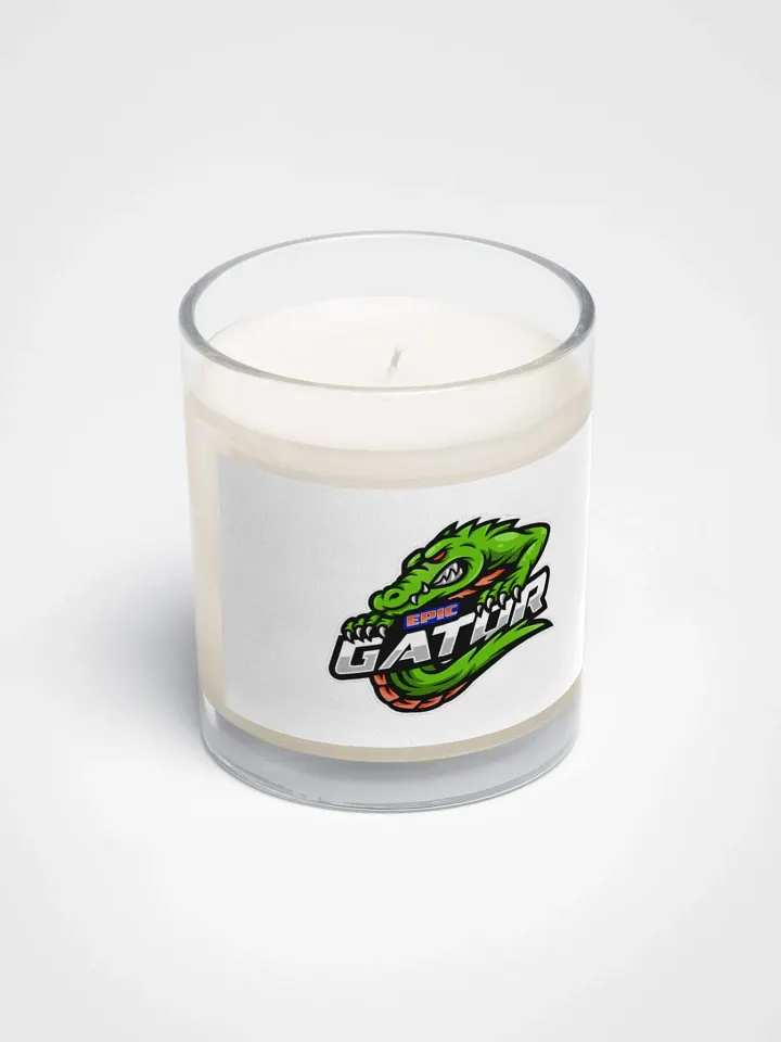 V3 Logo Soy Wax Candle In A Clear Glass Jar product image (2)
