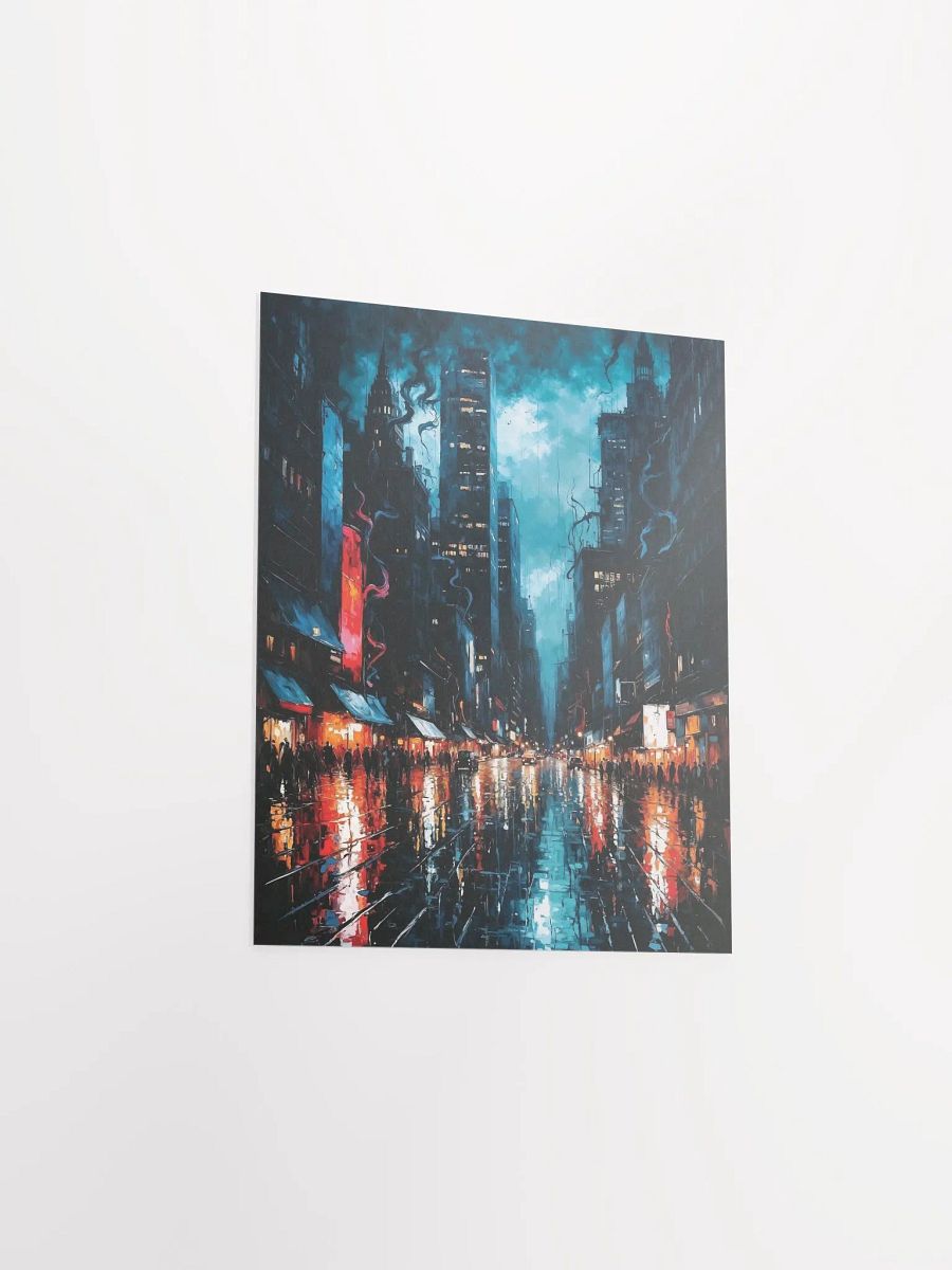 Moody Urban Nightlife Matte Poster product image (17)