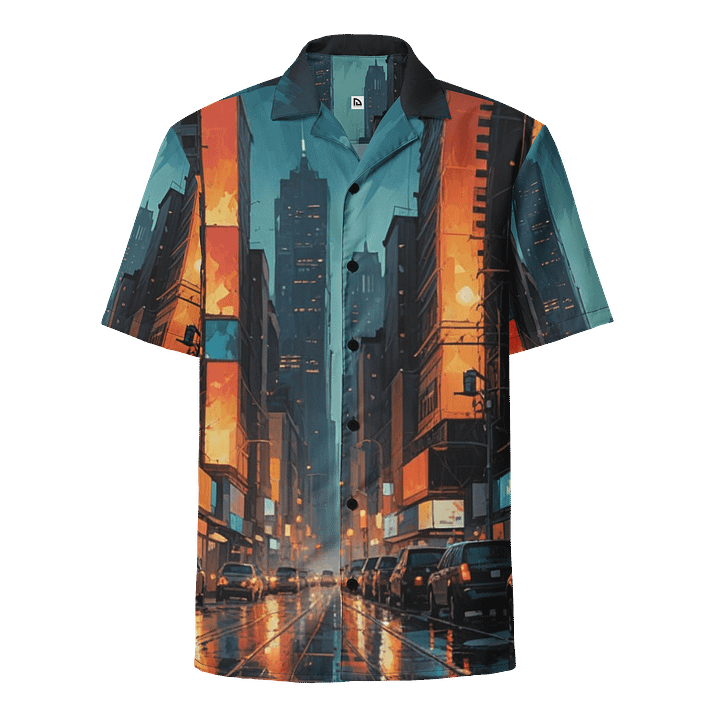 Abstract City 2 Hawaiian Shirt product image (1)