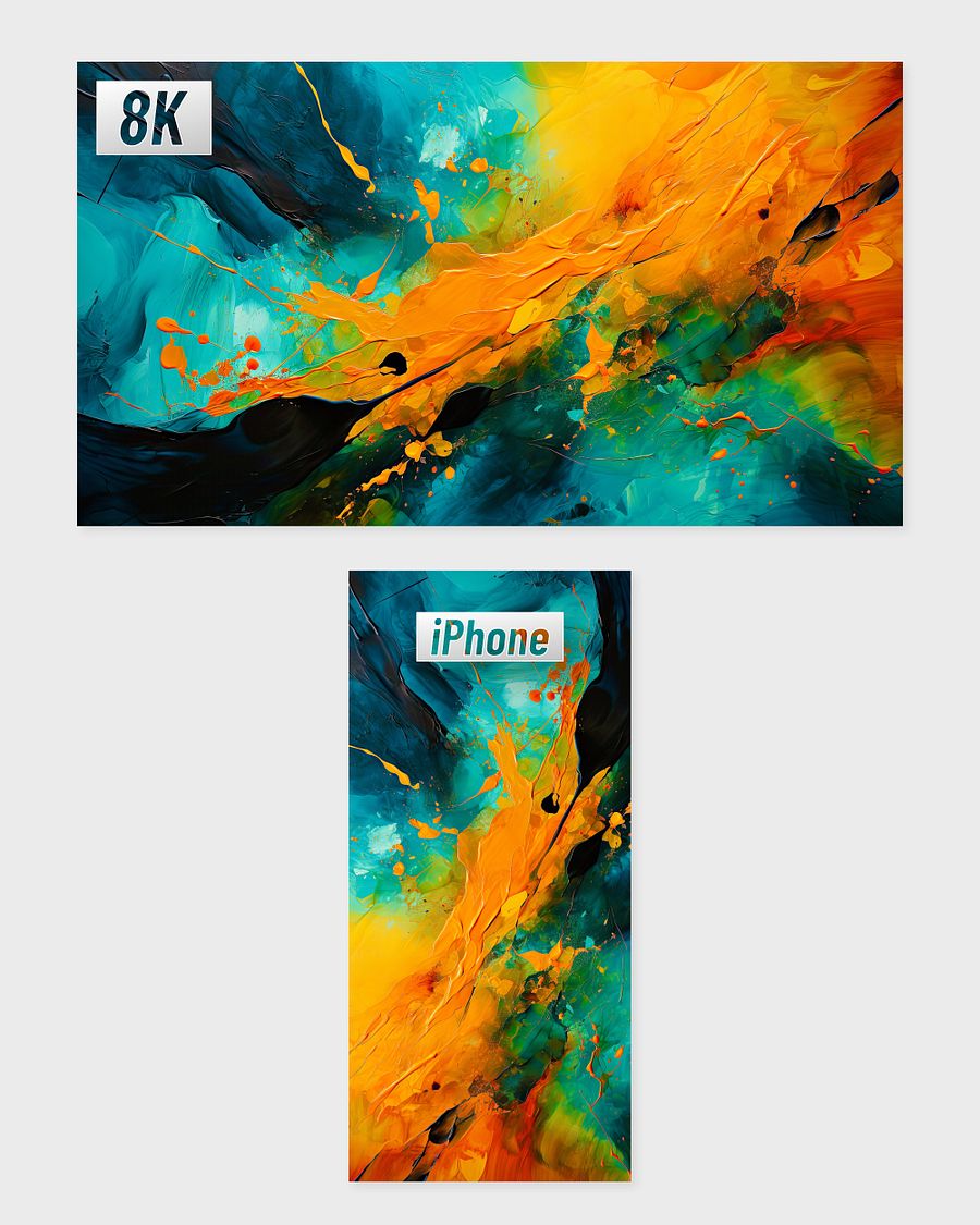 Paint Brush Madness 8K Wallpaper Pack product image (3)