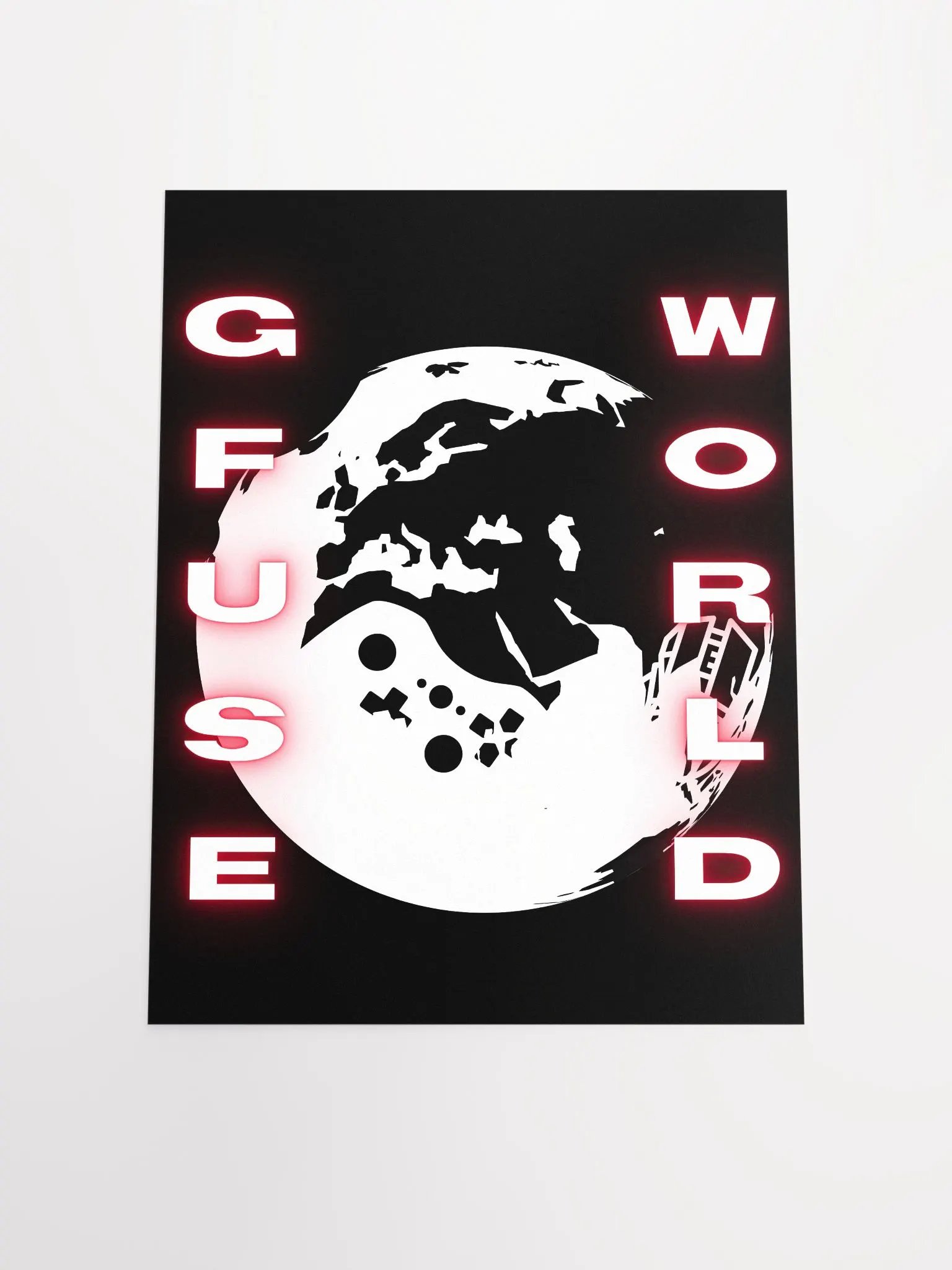GFuse World Poster | Black Red product image (4)