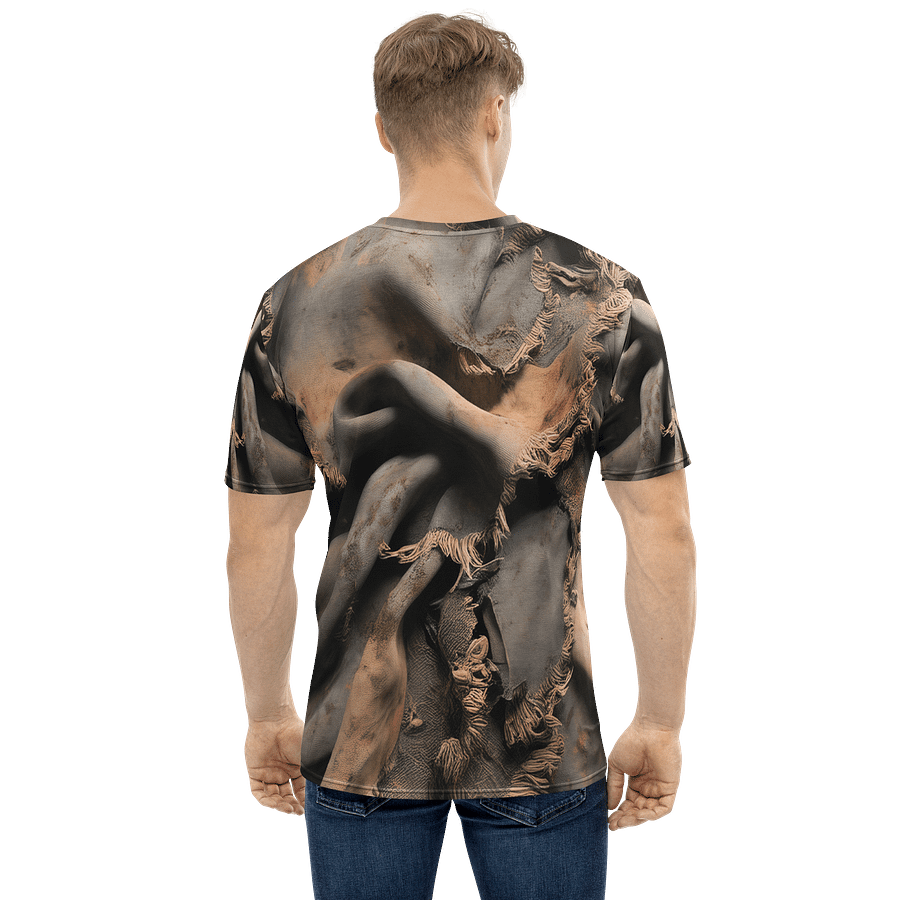 Worn Canvas Texture Tee - Distressed Vintage Style product image (4)