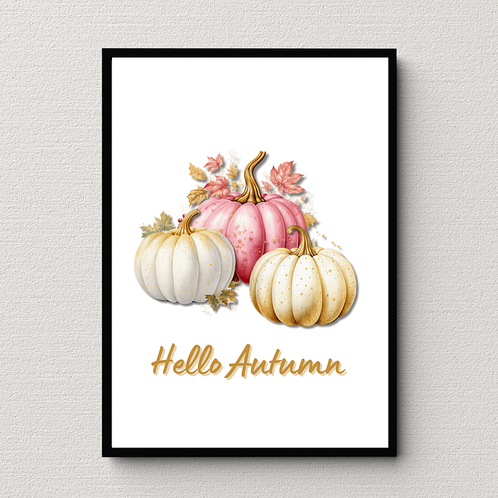 Hello Autumn - Glam Pastel Pumpkins product image (2)