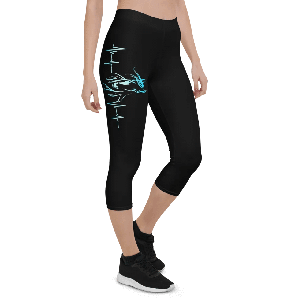 Horse Heartbeat Capri Leggings product image (1)