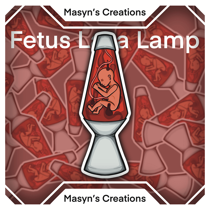 Fetus Lava Lamp Sticker product image (1)