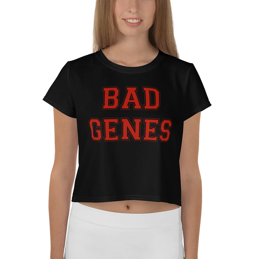 (2 sided) Bad Genes Terrible DNA crop tee product image (2)
